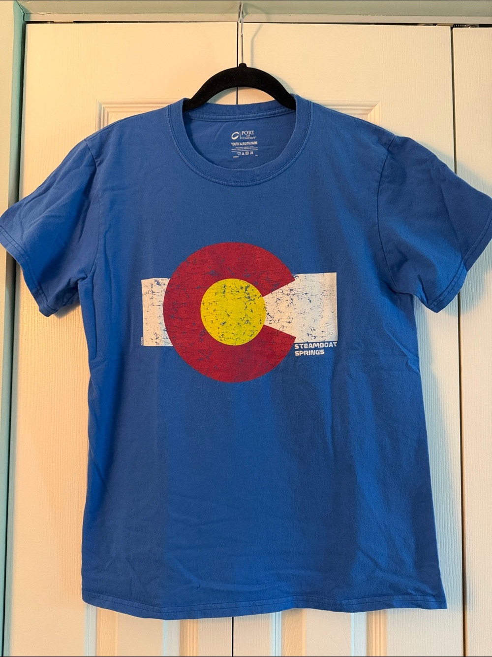 Port & Company Kids' Blue Steamboat Springs Graphic Tee